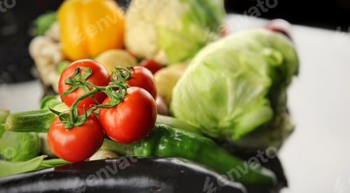 Preview: Healthy Fresh Mix of Raw Vegetable Composition