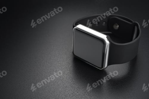 Preview: Smart wrist watches on black