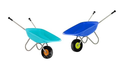 Preview: wheel barrow, empty concrete trolley