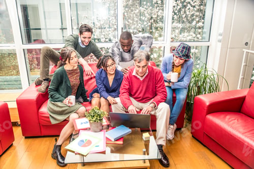 Preview: Creative team working in the office