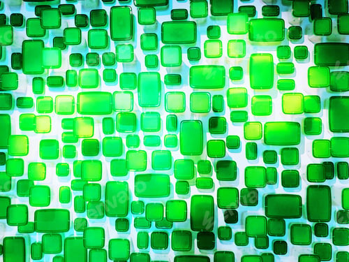 Preview: Green shapes background