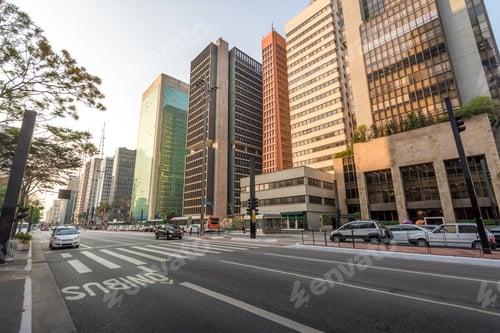 Visualização: Avenida Paulista - São Paulo, Brasil