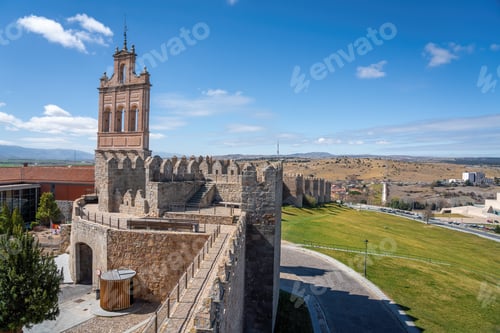 Preview: Puerta del Carmen Gate and Bell Gable at Avila Medieval Walls - Avila, Spain