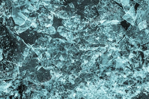 Preview: The Broken Ice Textured Surface Of The Frozen Water For Empty Abstract Backgrounds Of Indigo Color