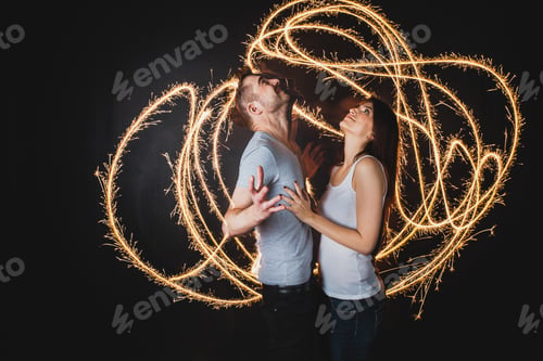 Preview: Couple near traces of light