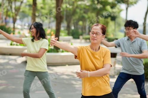 Preview: Senior Woman Exercising Outdoors