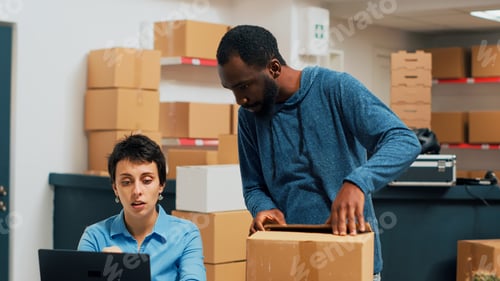 Preview: Team of owners working on order delivery and business development