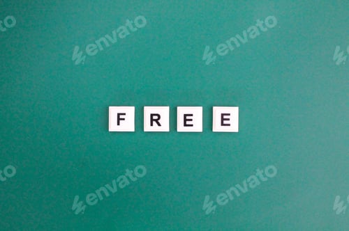 Preview: alphabet letters with free words.