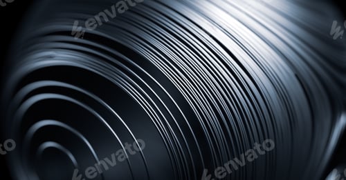 Vista previa: Abstract round wires background. Modern technology concept.