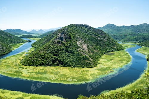 Preview: beautiful Crnojevica River (Rijeka Crnojevica) in Montenegro