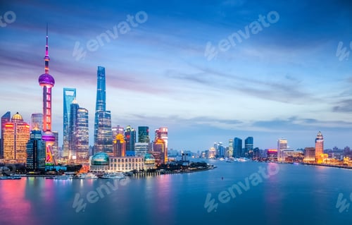 Preview: beautiful shanghai in nightfall