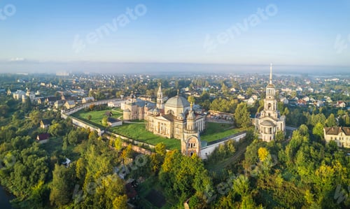 Preview: Aerial view on monastery in Torzhok, Russia
