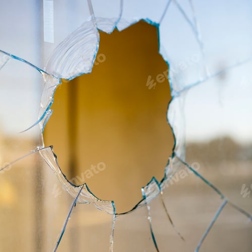 Preview: Broken glass, window pane, cracked glass pattern