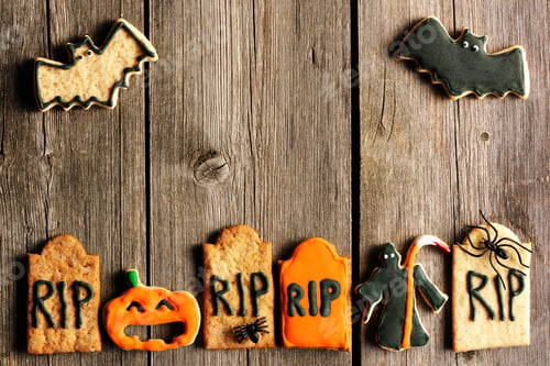 Preview: Halloween homemade gingerbread cookies