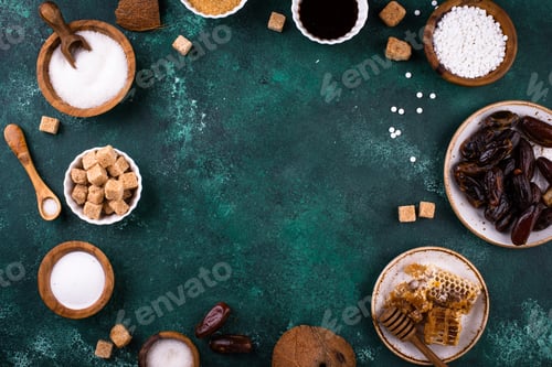 Sweet Treats and Natural Sugar Alternatives Still Life