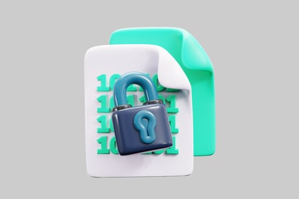 Datensicherheitsschloss in der Binärdatei