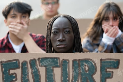 Preview: Diverse youth activists rally for future: multicultural protest against climate change