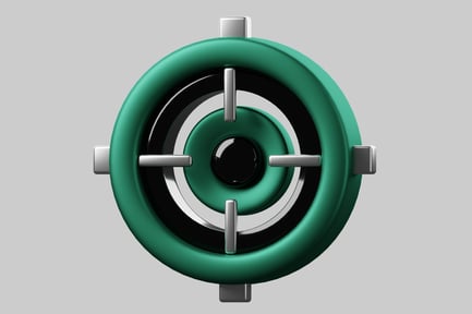 Preview: Circular object with green outer ring and black inner ring.
