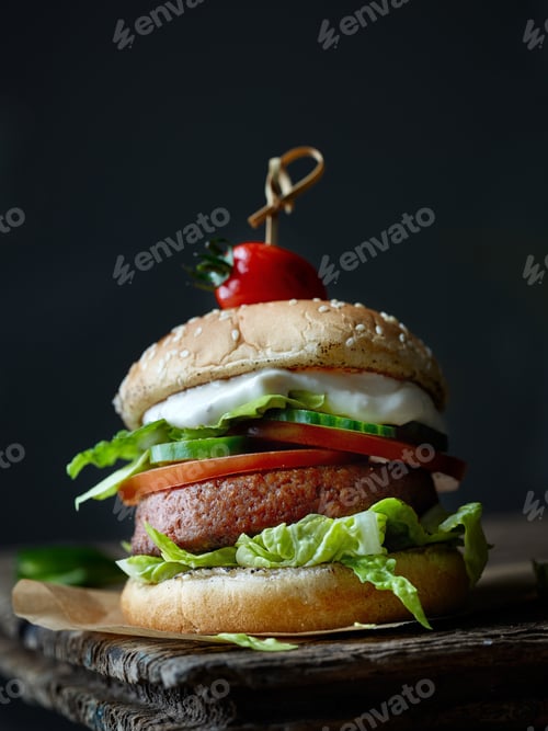 Preview: fresh tasty meat free burger