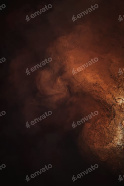 Preview: Abstract orange colored clouds in water