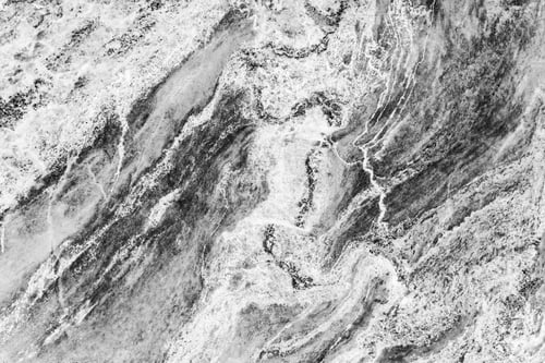 Preview: Black and white pattern texture on old marble. Abstract background.