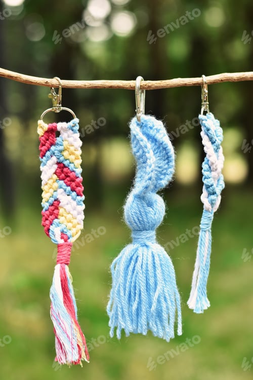 Preview: Handmade macrame charms