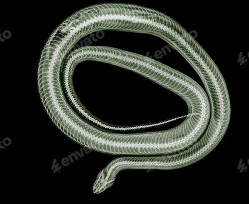Preview: Xray image of coiled snake