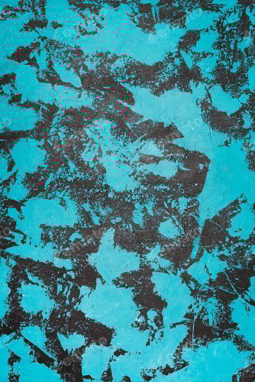 Preview: Old dirty plaster on turquoise wall background