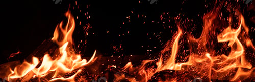 Preview: Panoramic view of burning flame
