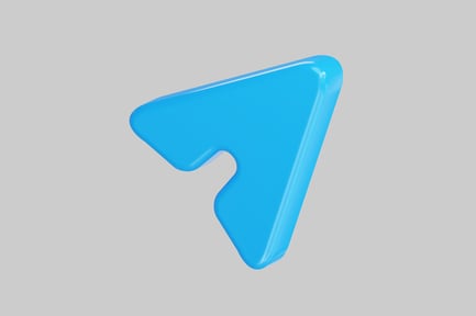 Preview: Glossy blue arrow