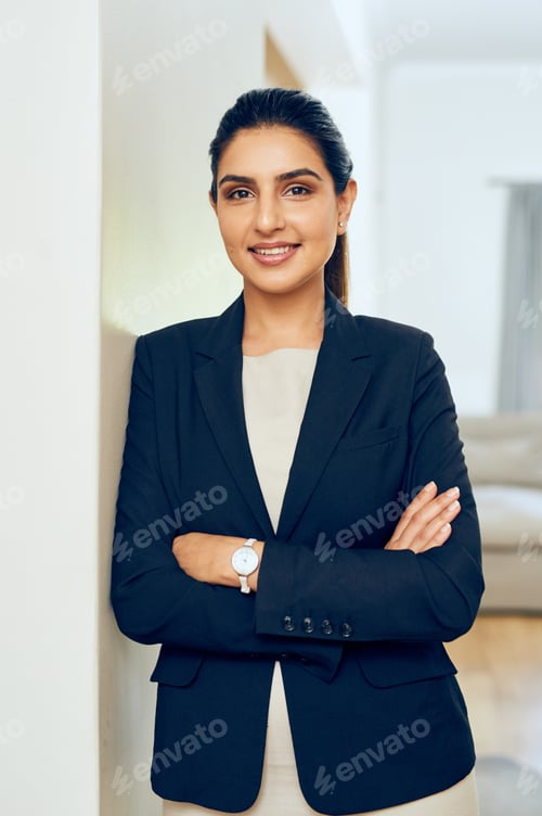 Preview: Confidence leads to success. Portrait of a young woman standing in an office.