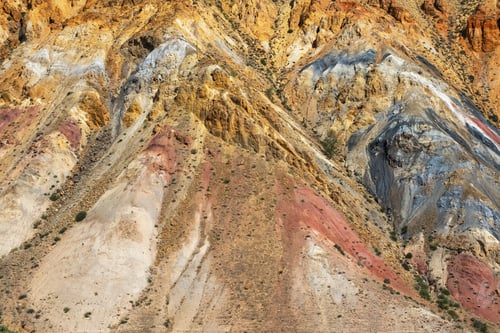 Preview: Colorful Hills in Altai Republic, Named Mars 2. Nature Environment Background.