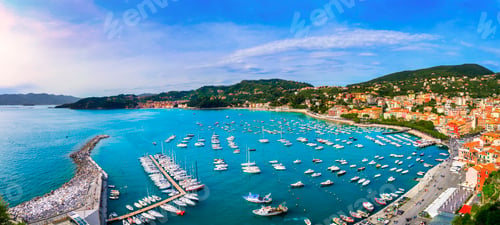 Preview: Lerici, harbor and village. Cinque terre, Ligury Italy