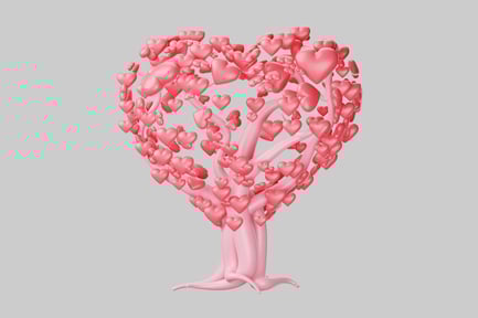 Preview: Heart tree of love symbol