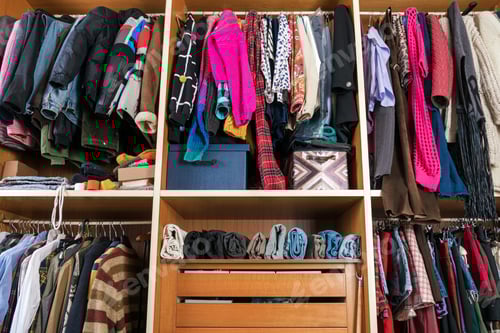 Preview: Organized Closet with Clothes and Accessories