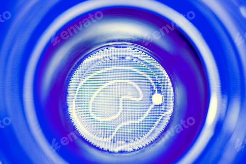 Preview: Digital light perspective style abstract background