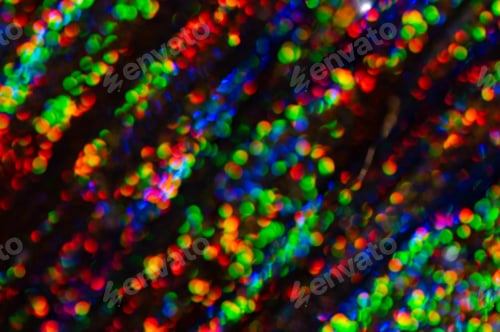 Preview: Abstract holographic rainbow bokeh background.