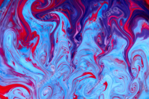 Preview: Abstract Paint Color Background. Exoplanet Cosmic Sea Pattern, Paint Stains. Marbleized Effect