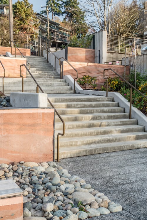 Preview: A View Of Stairs In West Seattle, Washington.