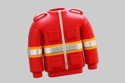 Preview: 3D Firefighter Protective Jacket