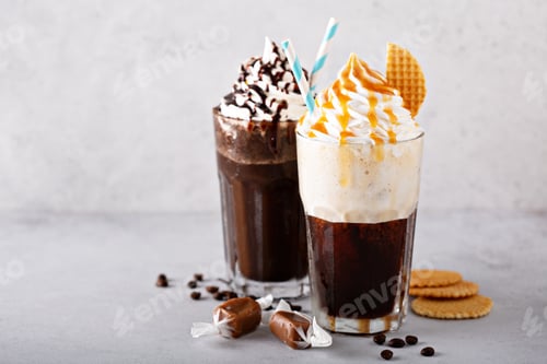 Preview: Coffee cocktails with whipped cream