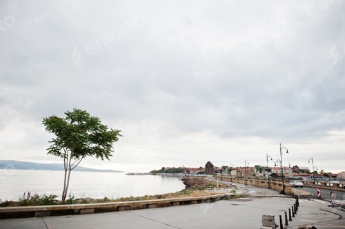 Preview: Road and street of Nesebar town, Bulgaria.