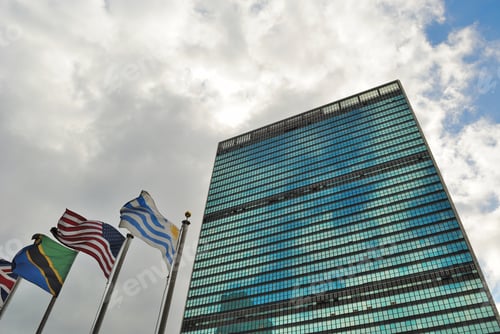 Preview: The United Nations Building In New York City, Home Of The Un Security Council.
