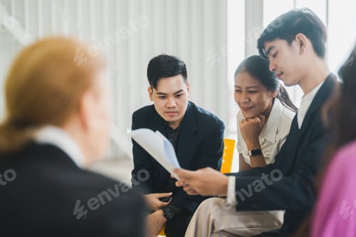 Preview: Business people, teamwork and meeting for strategy, planning or corporate brainstorming discussion