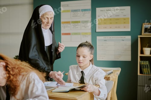 Preview: Educating Young Students with Guidance from Elderly Nun