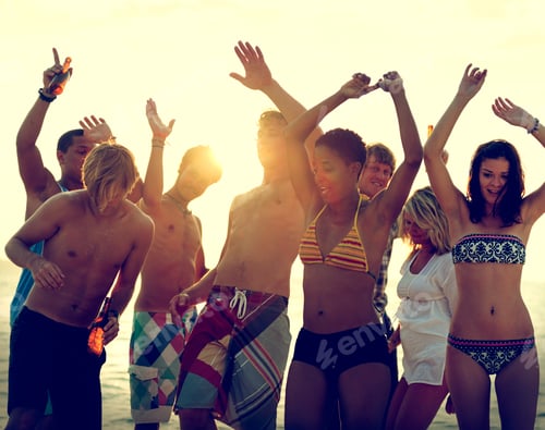 Preview: Beach Vacation Enjoying Holiday Relaxation Concept