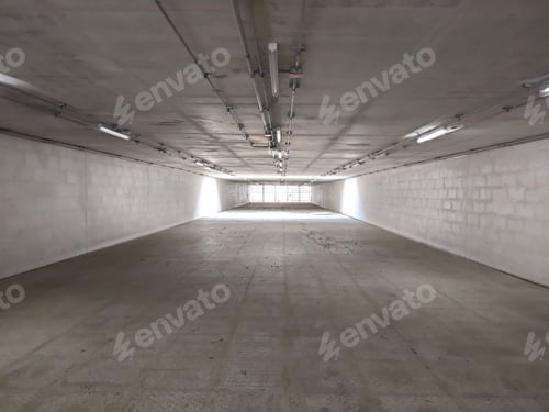 Preview: Tunnel, way, architecture, space, wall, light, construction