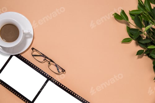 Preview: Top view old film strip