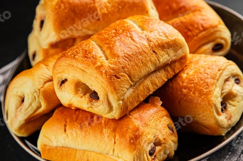 Preview: Chocolate bun pain au chocolate sweet pastry dessert food preparation tasty food