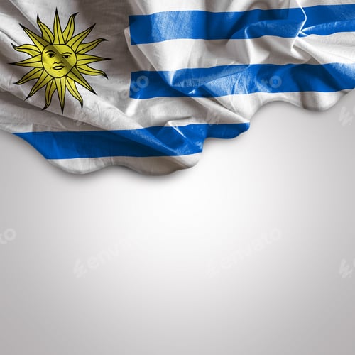 Preview: Waving Flag Of Uruguay, Latin America